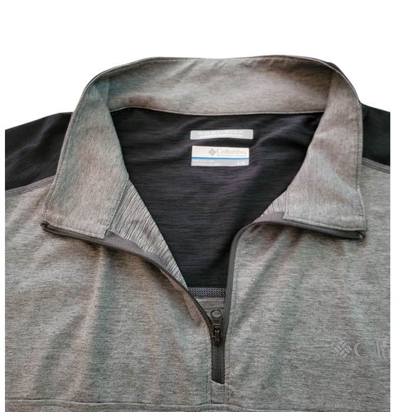 Columbia Lightweight Gray Quarter-Zip Pullover - Picture 4 of 9